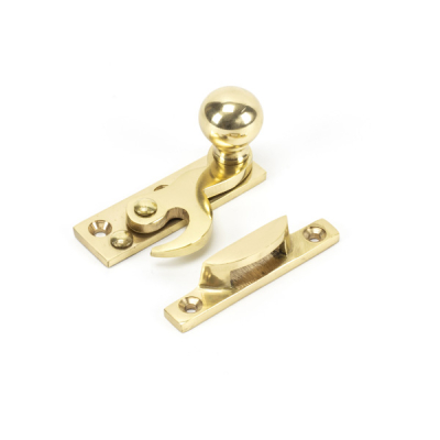 Ball Hook Fastener Non Locking - Polished Brass