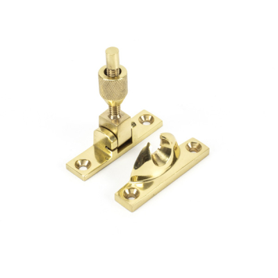 Narrow Brighton Fastener Non-Locking - Polished Brass