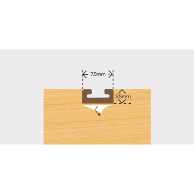 Exitex Self Adhesive Centre (ONLY) 2.2m - Brown