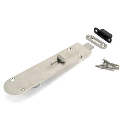 Brio Weatherfold 4S 190mm Radius Non-Locking Flush Bolt - Satin Nickel