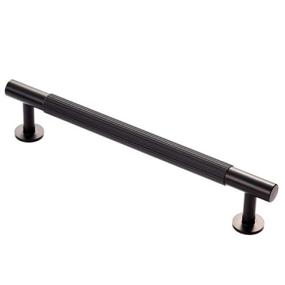 Lines Pull Handle 190mm (160mm cc) - Matt Black