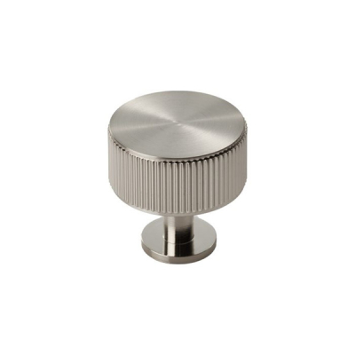 Lines Radio Knob - Satin Nickel