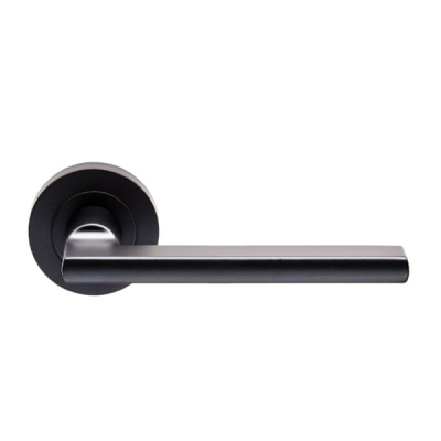 Trentino Lever Handle on Rose Set - Matt Black