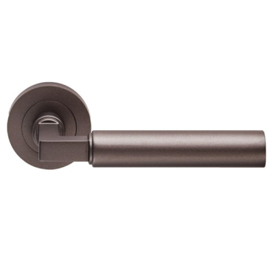 Amiata Lever Handle on Rose Set - Matt Bronze