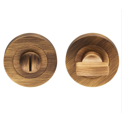 Carlisle Round Thumbturn & Release - Antique Brass