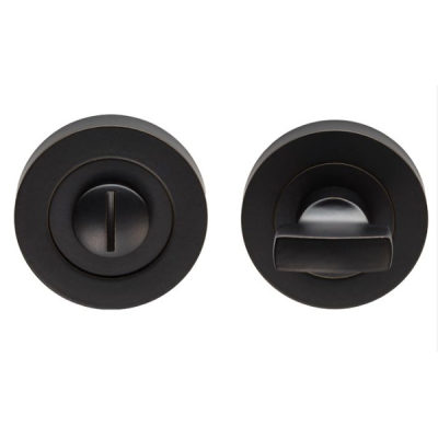 Carlisle Round Thumbturn & Release - Matt Black