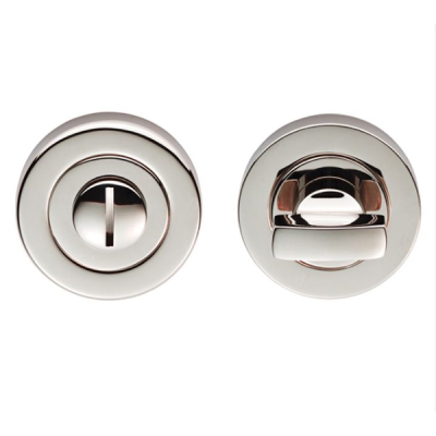 Carlisle Round Thumbturn & Release - Polished Nickel