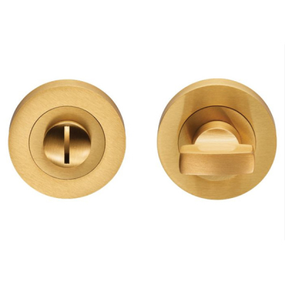 Carlisle Round Thumbturn & Release - Satin Brass