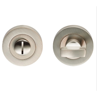 Carlisle Round Thumbturn & Release - Satin Nickel