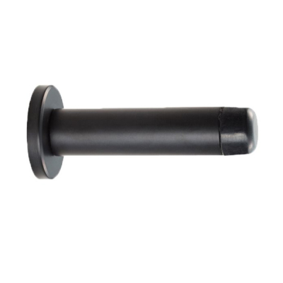 Wall Mounted Door Stop 71mm - Matt Black