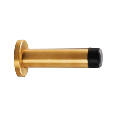 Wall Mounted Door Stop 71mm - Satin Brass