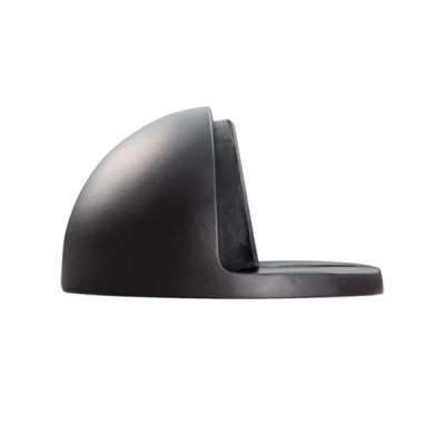 Oval Floor Mounted Door Stop 45mm - Matt Bronze