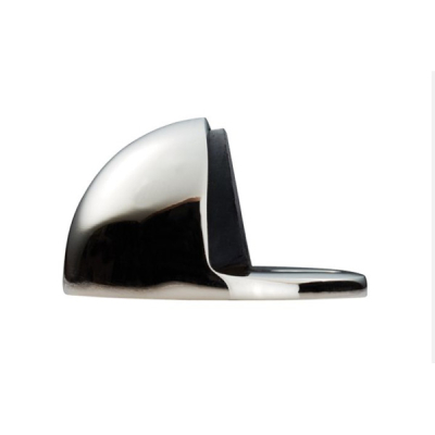 Oval Floor Mounted Door Stop 45mm - Polished Nickel