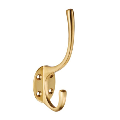 Hat & Coat Hook - Satin Brass