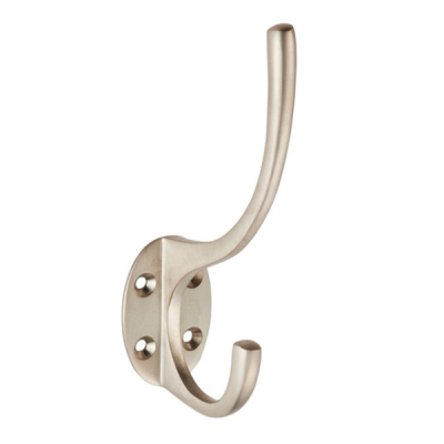 Hat & Coat Hook - Satin Nickel