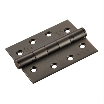 4Inch Fire Rated Ball Bearing Butt Hinge (Pair) - Matt Bronze