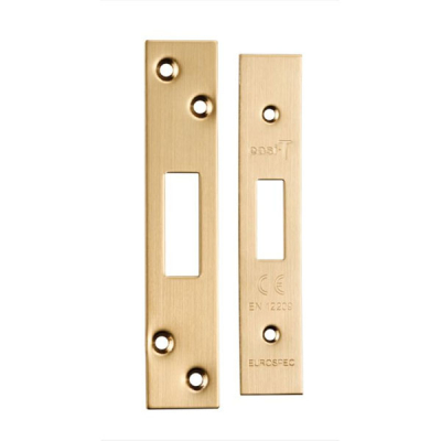 Forend & Strike Pack to Suit EDS|LDS Deadlock - Satin Brass