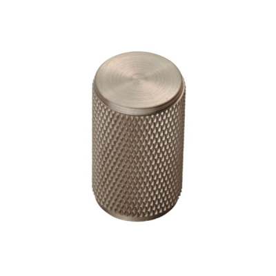 Knurled Cupboard Knob 18mm - Satin Nickel