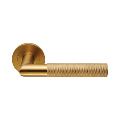 Crown Lever Handle on Rose Set - PVD Brass (Grade 304)