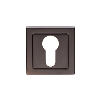 Square Euro Profile Escutcheon - Matt Black SS (Grade 304)