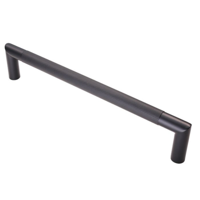 Knurled Pull Handle 320mm - Matt Black SS (Grade 304)