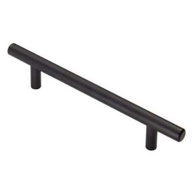 Steel T-Bar Handle 188mm (128cc) - Matt Black