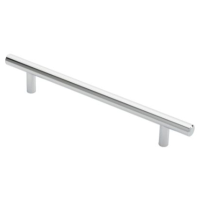 Steel T-Bar Handle 220mm (160cc) - Polished Chrome