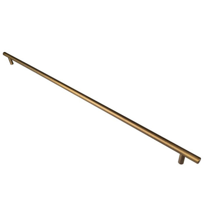 Steel T-Bar Pull Handle 668mm - Antique Brass