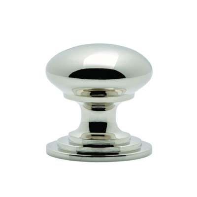 Victorian Cupboard Knob 38mm - Polished Nickel