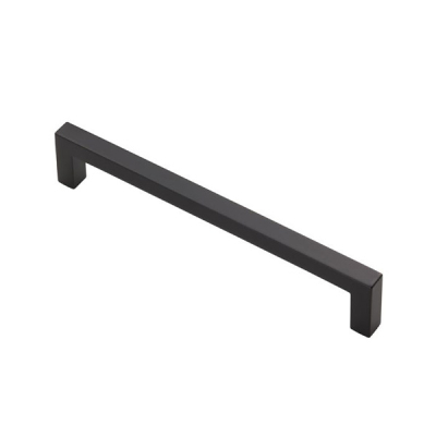 Block Cupboard Handle 170mm (160cc) - Matt Black