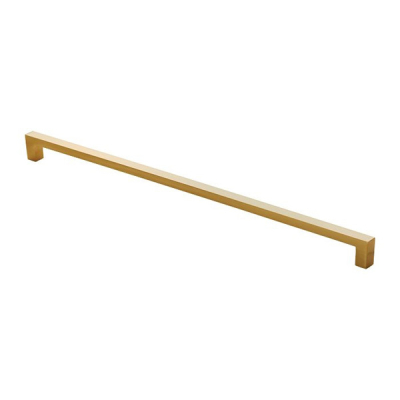 Block Cupboard Handle 330mm (320cc) - Satin Brass