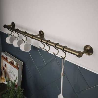 19mm x 1000mm Round Utensil Rail Kit