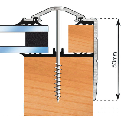 Exitex - Capex 40 with Gasket (Rag 45) Gable End Finishing Profile