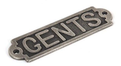 From the Anvil Gents Sign