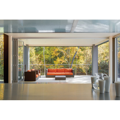 Centor Bi-Folding Kits - Tracks, No Seals, SSS Finish (Opening Outwards)