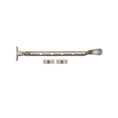 10Inch Victorian Casement Window Stay - Satin Nickel