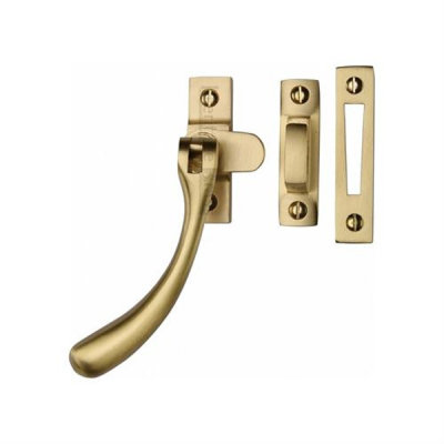 Bulb End Casement Fastener - Satin Brass