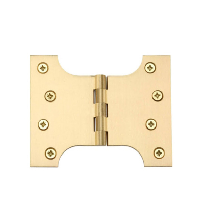 4Inch x 3Inch x 5Inch Parliament Hinge (Pair) - Satin Brass