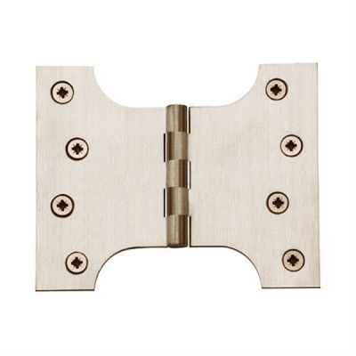 4Inch x 3Inch x 5Inch Parliament Hinge (Pair) - Satin Nickel