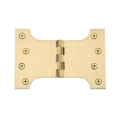 4Inch x 4Inch x 6Inch Parliament Hinge (Pair) - Satin Brass