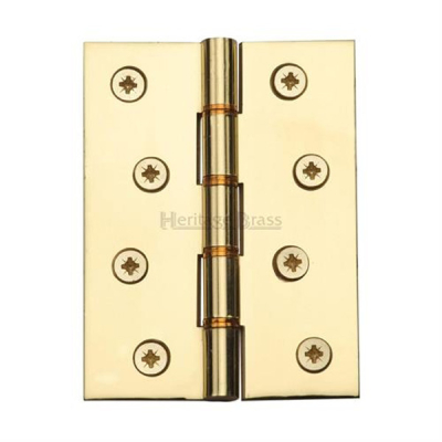 Brass DPBW Butt Hinge 4Inch x 3Inch (Pair) - Polished Brass