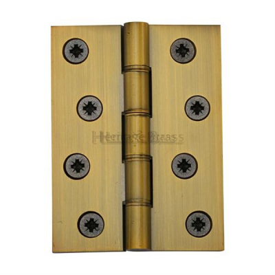Brass DPBW Butt Hinge 4Inch x 2 5/8Inch (Pair) - Antique Brass