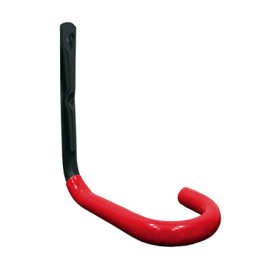 Single Curved Bike Wheel Hook 100mm x 175mm (200kg Max Load) - Black