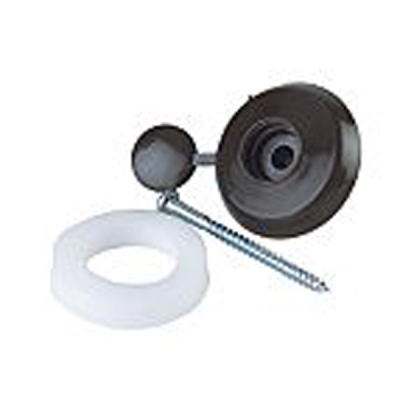 Polycarbonate Fixing Button 16mm (Each) - Brown