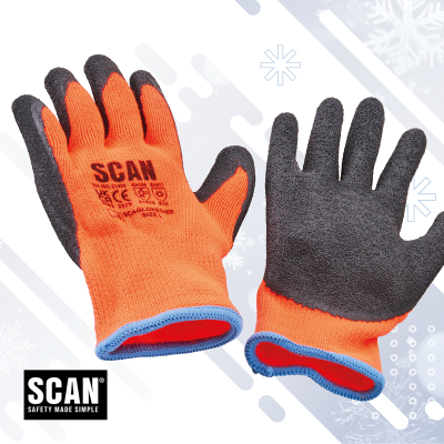 Thermal Latex Dipped Gloves (3 Pairs)
