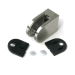 63 x 45mm D Shaped Glass Clamp (10mm & 12mm Glass) - Satin SS (Grade 304)