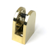 63 x 45mm D Shaped Glass Clamp (10mm Glass) - Brass Plated