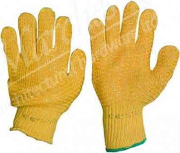 Criss Cross Gloves Yellow