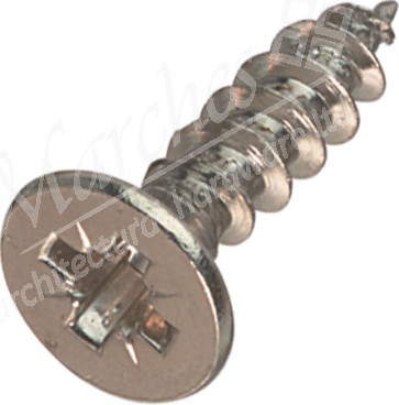 Hospa screws, countersunk, ø 3.5 mm, nickel-plated