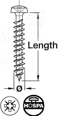 Hospa Screw Ph Zinc 3.0x20mm